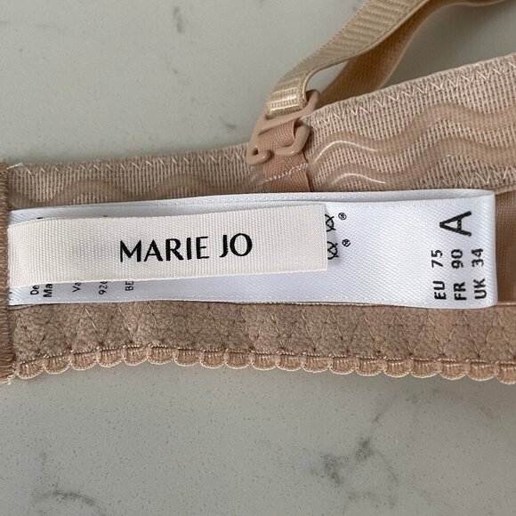 Marie Jo Avero Heart Shaped Padded Wireless Bra Cafe au Lait Sz 34A NWOT - Picture 9 of 13